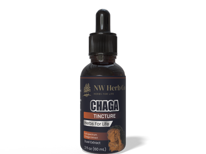 NW Herb Co. Premium Chaga Mushroom Tincture: Wild-Harvested Immunity Elixir for Vitality & Detoxification