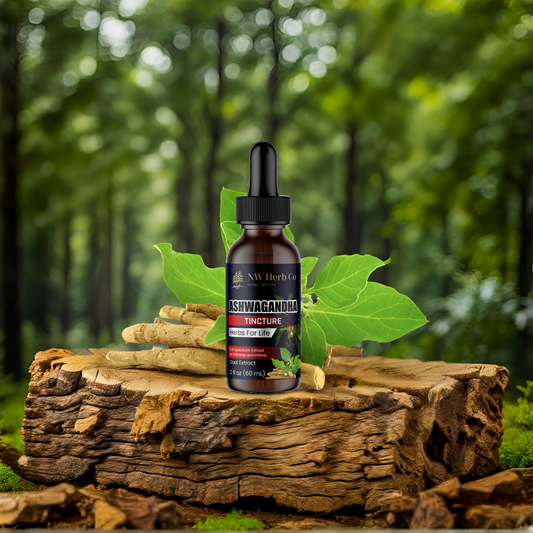 NW Herb Co. Premium Ashwagandha Tincture: Bioavailable Adaptogen for Stress Relief, Energy & Immunity