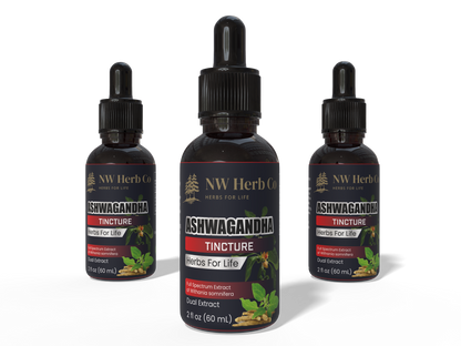 NW Herb Co. Premium Ashwagandha Tincture: Bioavailable Adaptogen for Stress Relief, Energy & Immunity