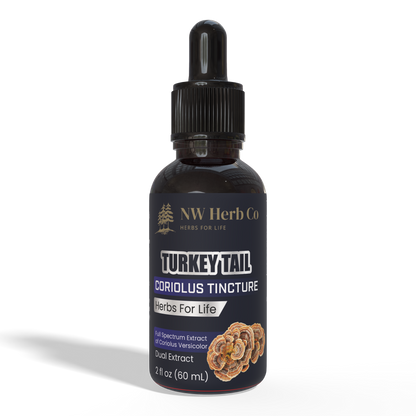 NW Herb Co. Turkey Tail Tincture: Organic, Immune-Boosting Elixir for Holistic Wellness